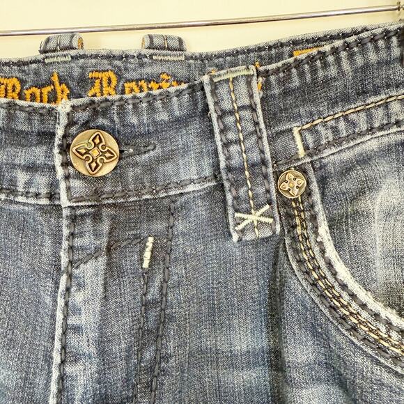 Rock Revival Men's Wales Alt Straight Leg Distressed Jeans Size 36 - Picture 7 of 15